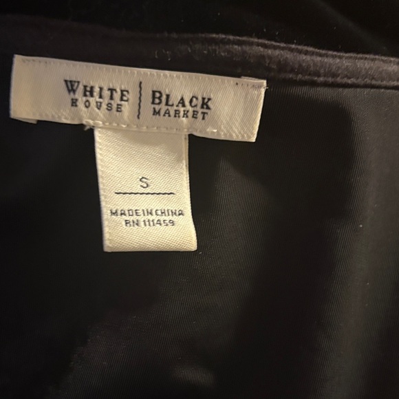 White House Black Market Elegant Black Velvet Jacket - Picture 2 of 2